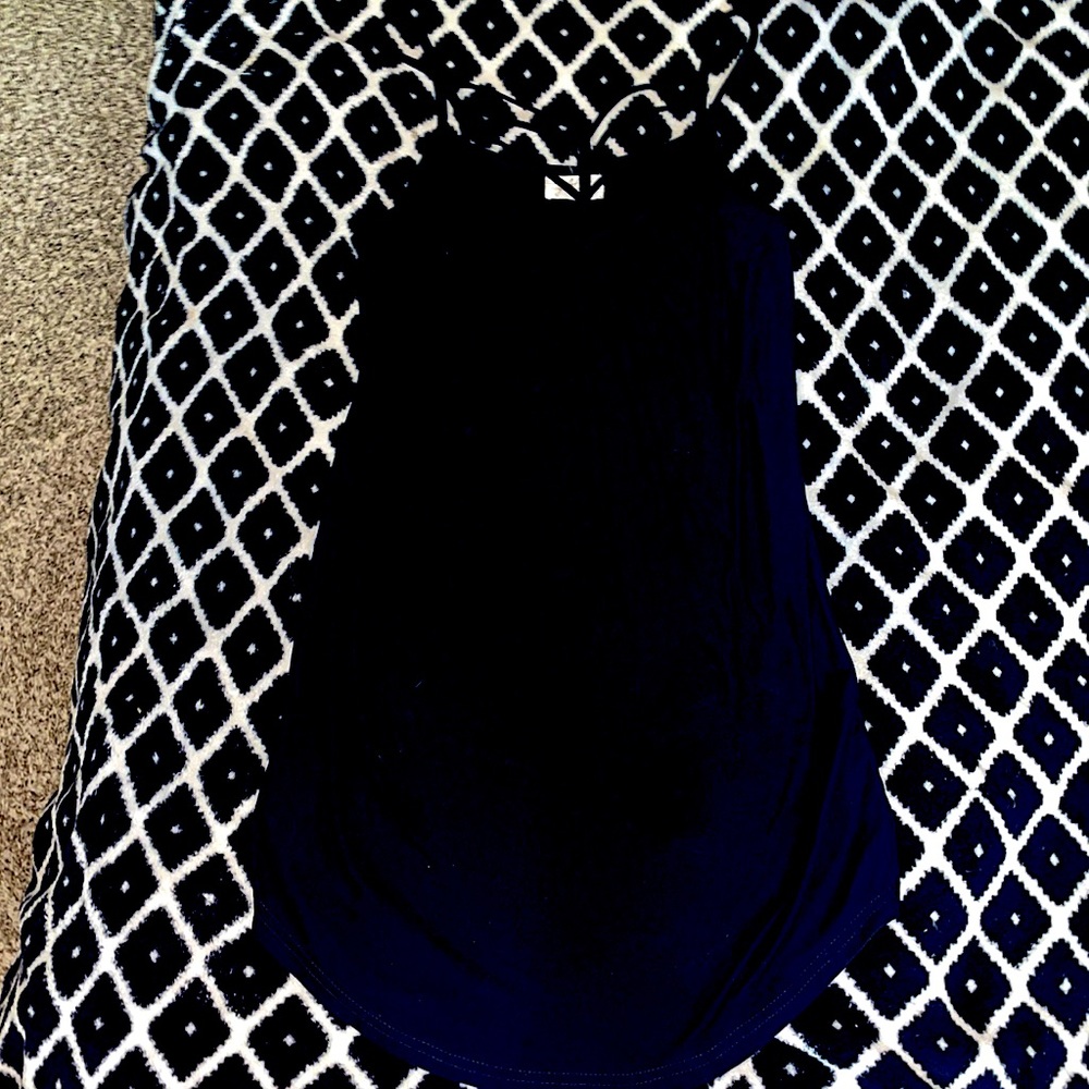 Navy Blue, worn once.